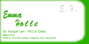 emma holle business card
